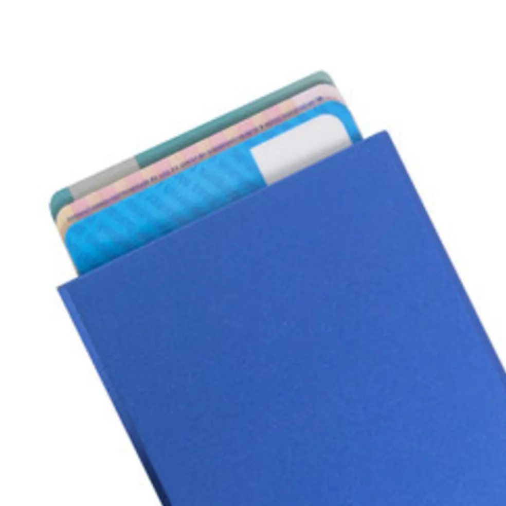 Kreditkartenetui Helsinki RFID Kartenschutz Blau