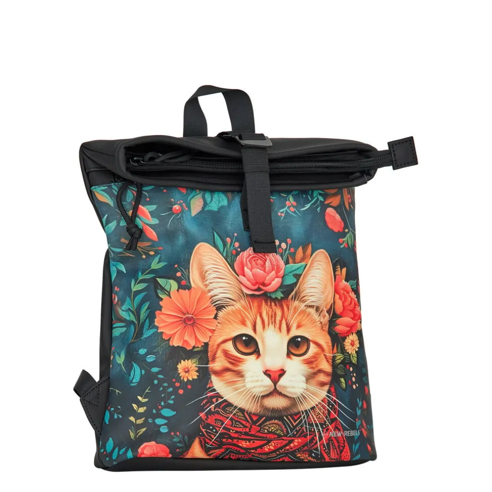 Mart Art Los Angeles Catface Rolltop Rucksack Mini