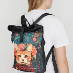 Mart Art Los Angeles Catface Rolltop Rucksack Mini