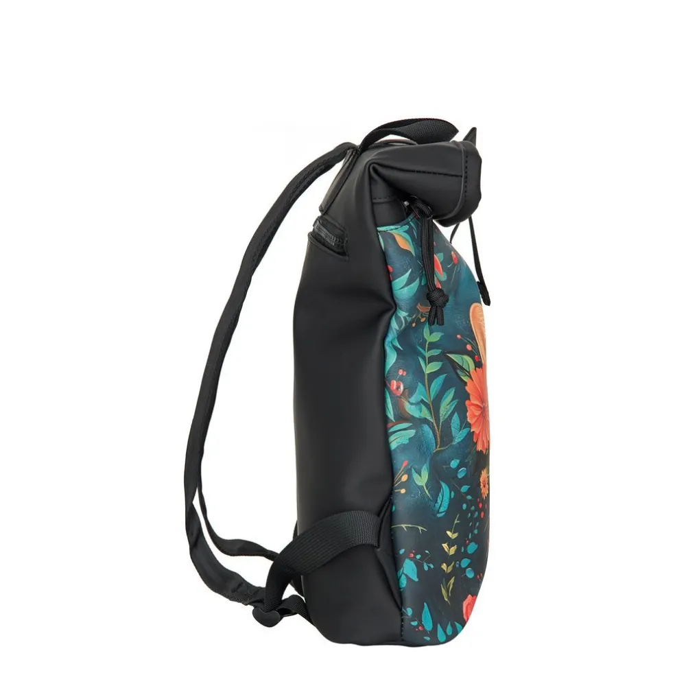 Mart Art Los Angeles Catface Rolltop Rucksack Mini