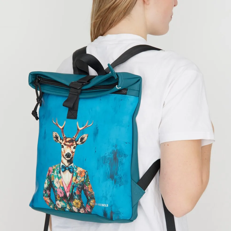 Mart Art Los Angeles Dressed Deer Rolltop Backpack Mini