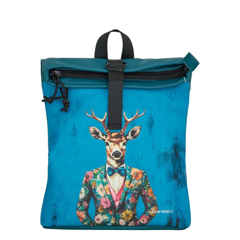 Mart Art Los Angeles Dressed Deer Rolltop Backpack Mini