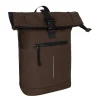 Mart New York Mocca 21L Rucksack Rolltop Wasserabweisend Laptop 15.6"