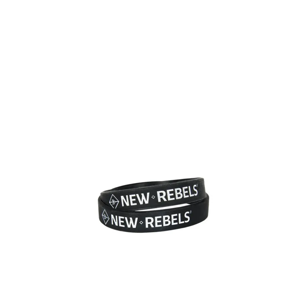 Neu Rebels Silikon-Armband Frau Schwarz