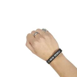 Neu Rebels Silikon-Armband Frau Schwarz