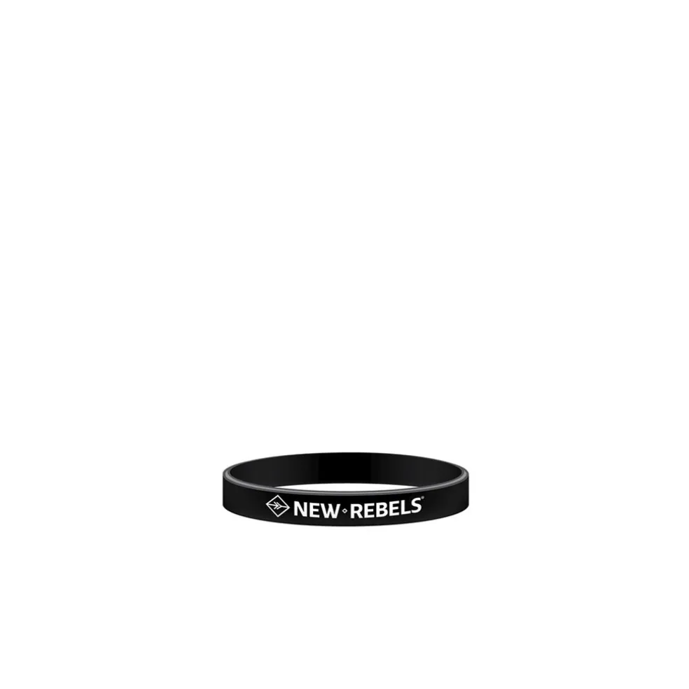 Neu Rebels Silikon-Armband Frau Schwarz