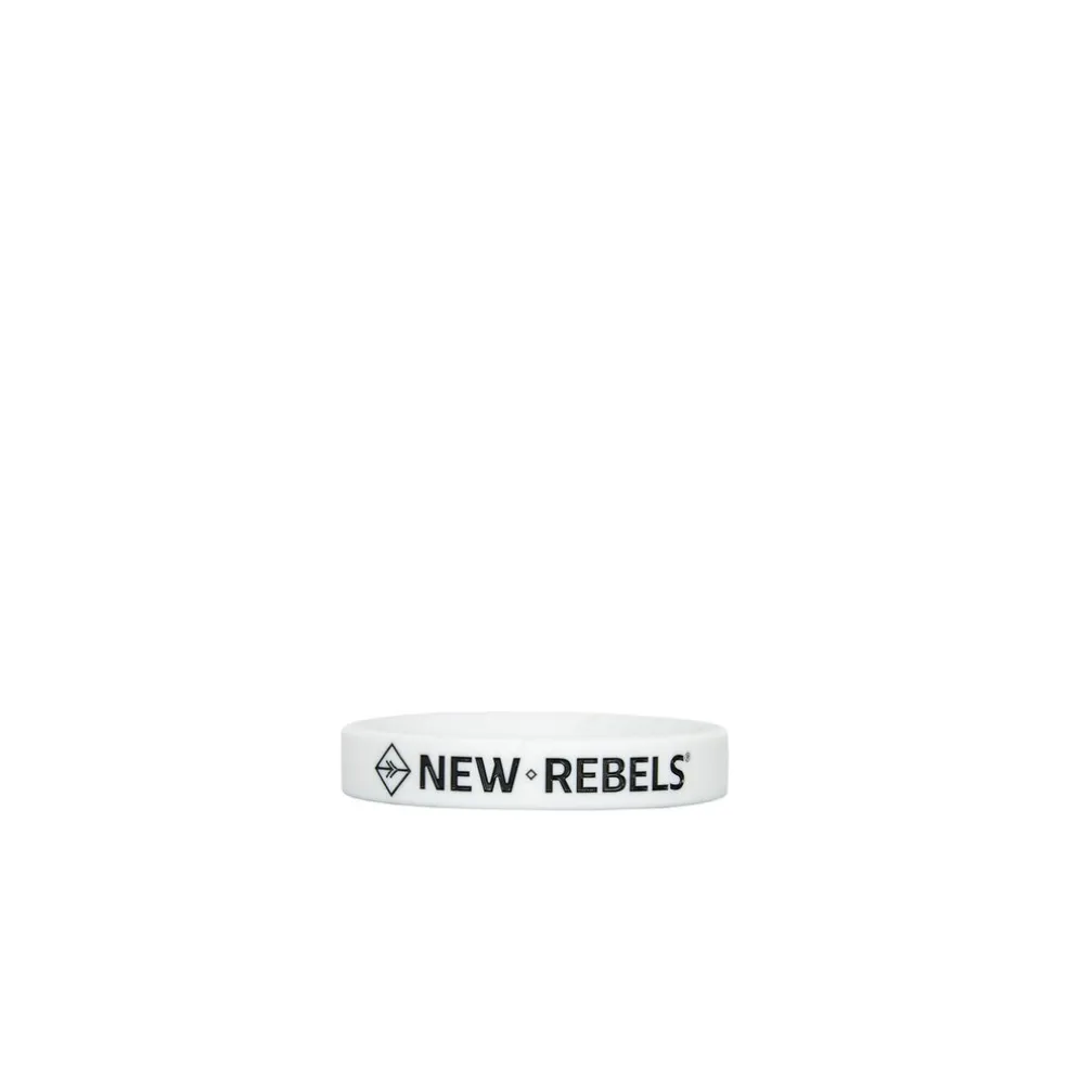 Neu Rebels Silikon-Armband Mann Weiß
