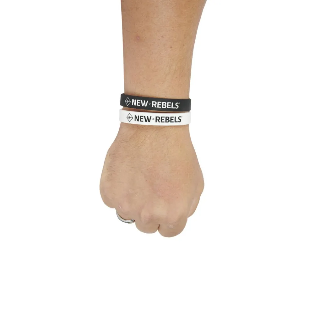 Neu Rebels Silikon-Armband Mann Weiß