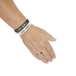 Neu Rebels Silikon-Armband Mann Weiß
