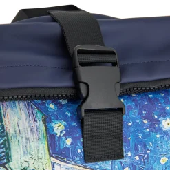 Neue Rebels Mart Art - New York Cafe at Night Rolltop Rucksack 21L