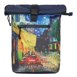 Neue Rebels Mart Art - New York Cafe at Night Rolltop Rucksack 21L