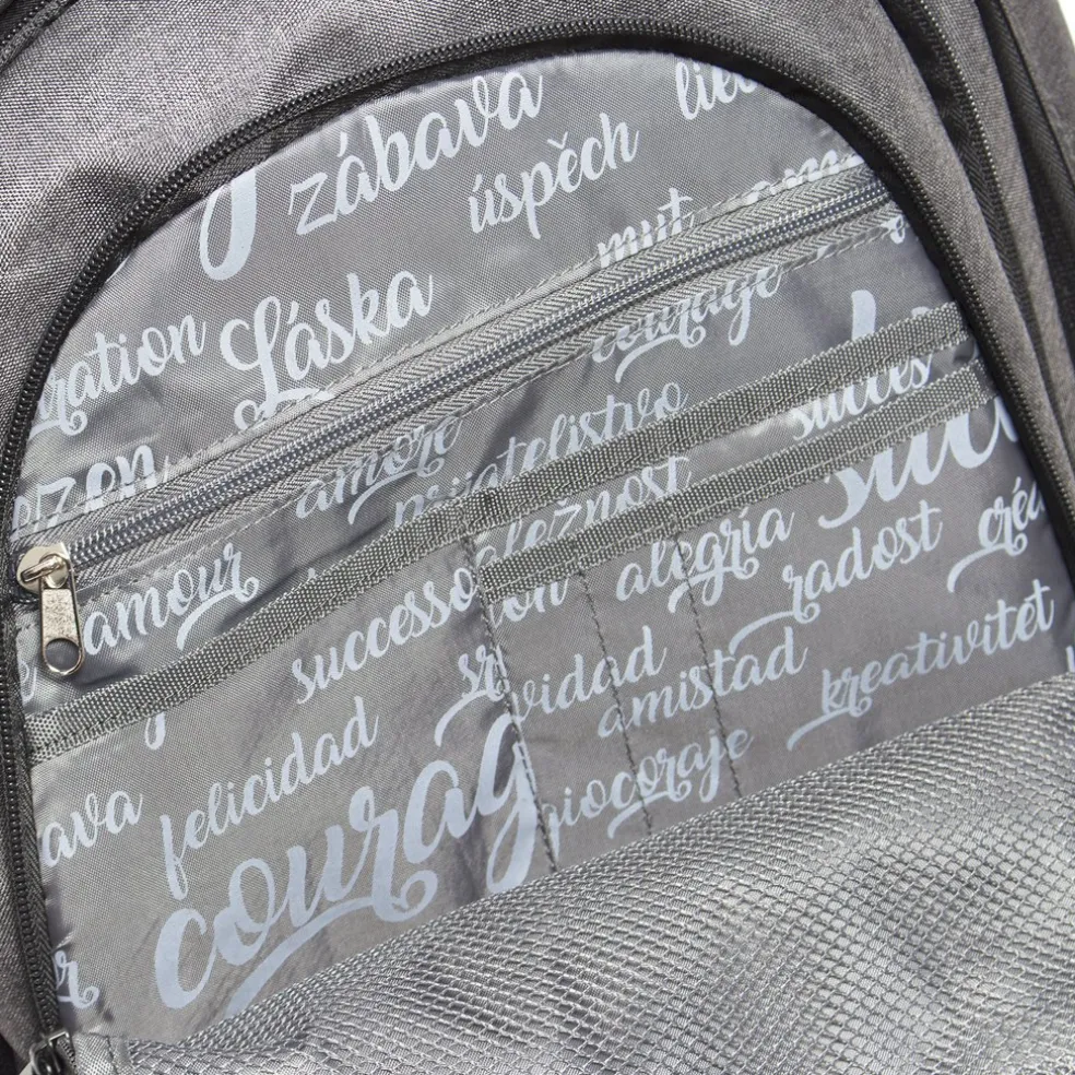 New Rebels ® Bts 4 Schultasche Mit Laptopfach Grau