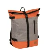 New Rebels ® Creek Roll Top Rucksack Anthrazit/Orange VII