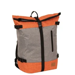 New Rebels ® Creek Roll Top Rucksack Anthrazit/Orange VII
