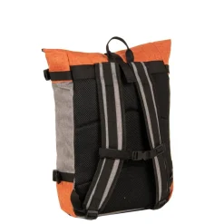 New Rebels ® Creek Roll Top Rucksack Anthrazit/Orange VII
