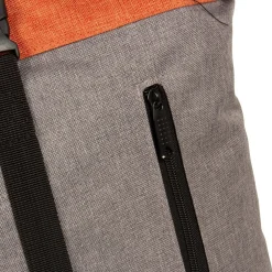 New Rebels ® Creek Roll Top Rucksack Anthrazit/Orange VII
