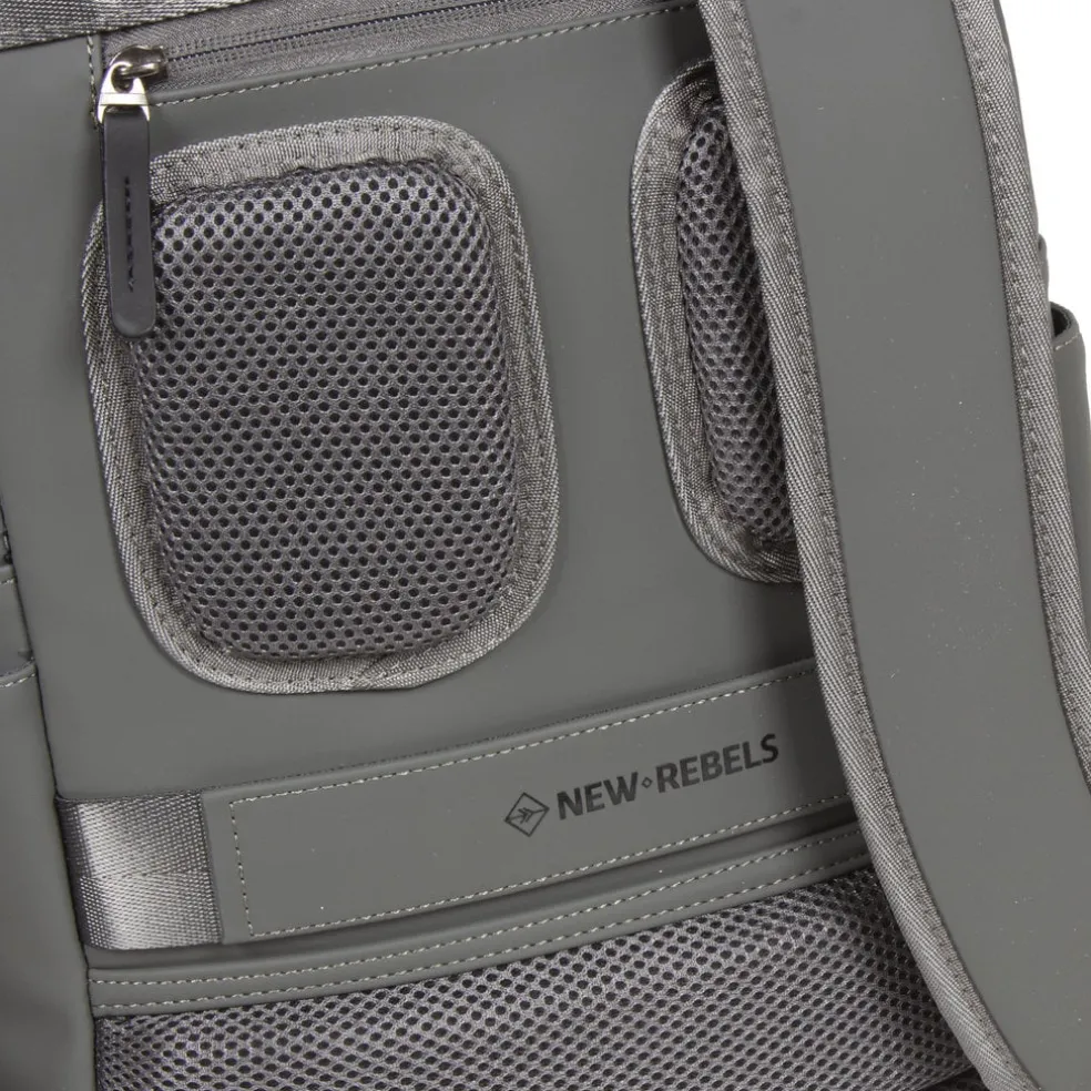 New Rebels ® Harper 3 - Rucksack - Laptoptasche- 12 Liter - Anthrazitgrau