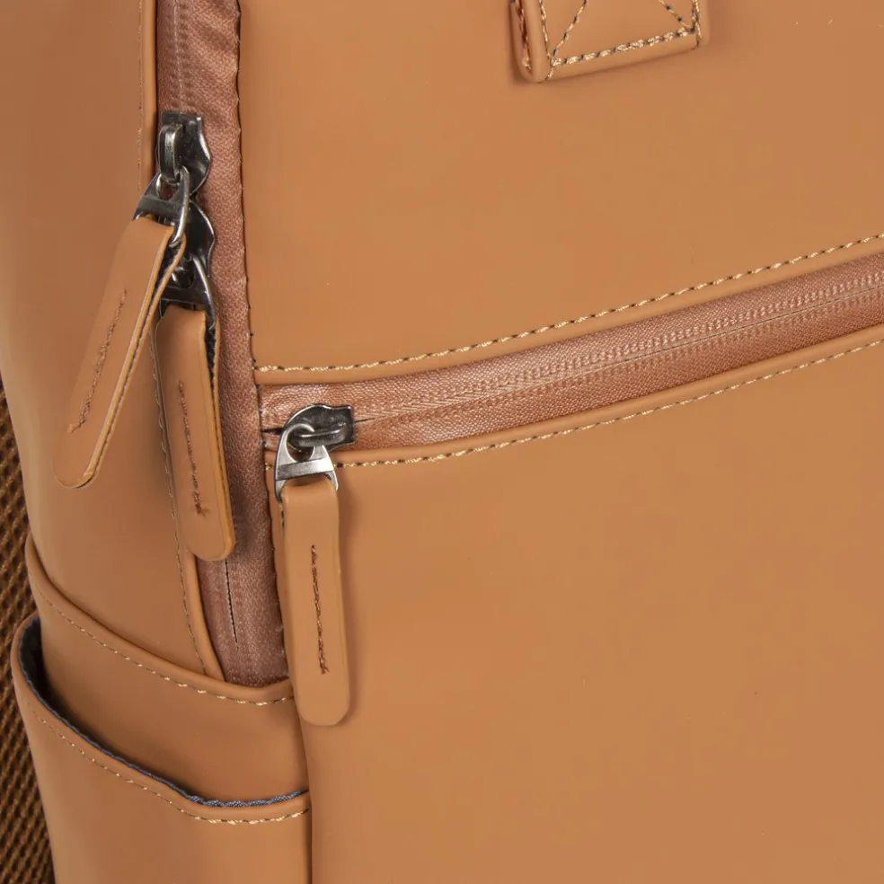 New Rebels ® Harper 3 - Rucksack - Laptoptasche- 12 Liter - Cognac