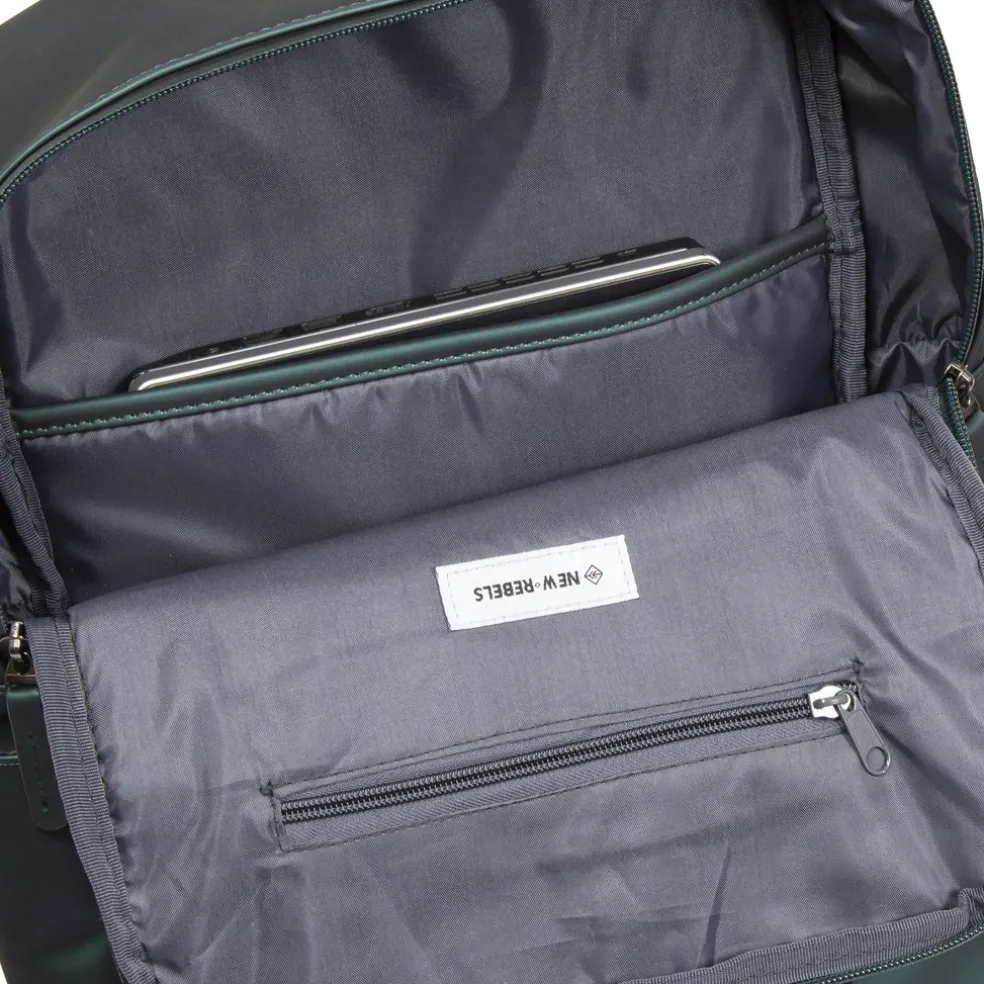 New Rebels ® Harper 3 - Rucksack - Laptoptasche- 12 Liter - Grun