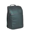 New Rebels ® Harper - Rucksack - Laptoptasche- 18 Liter - Dunkelgrün - Metallic