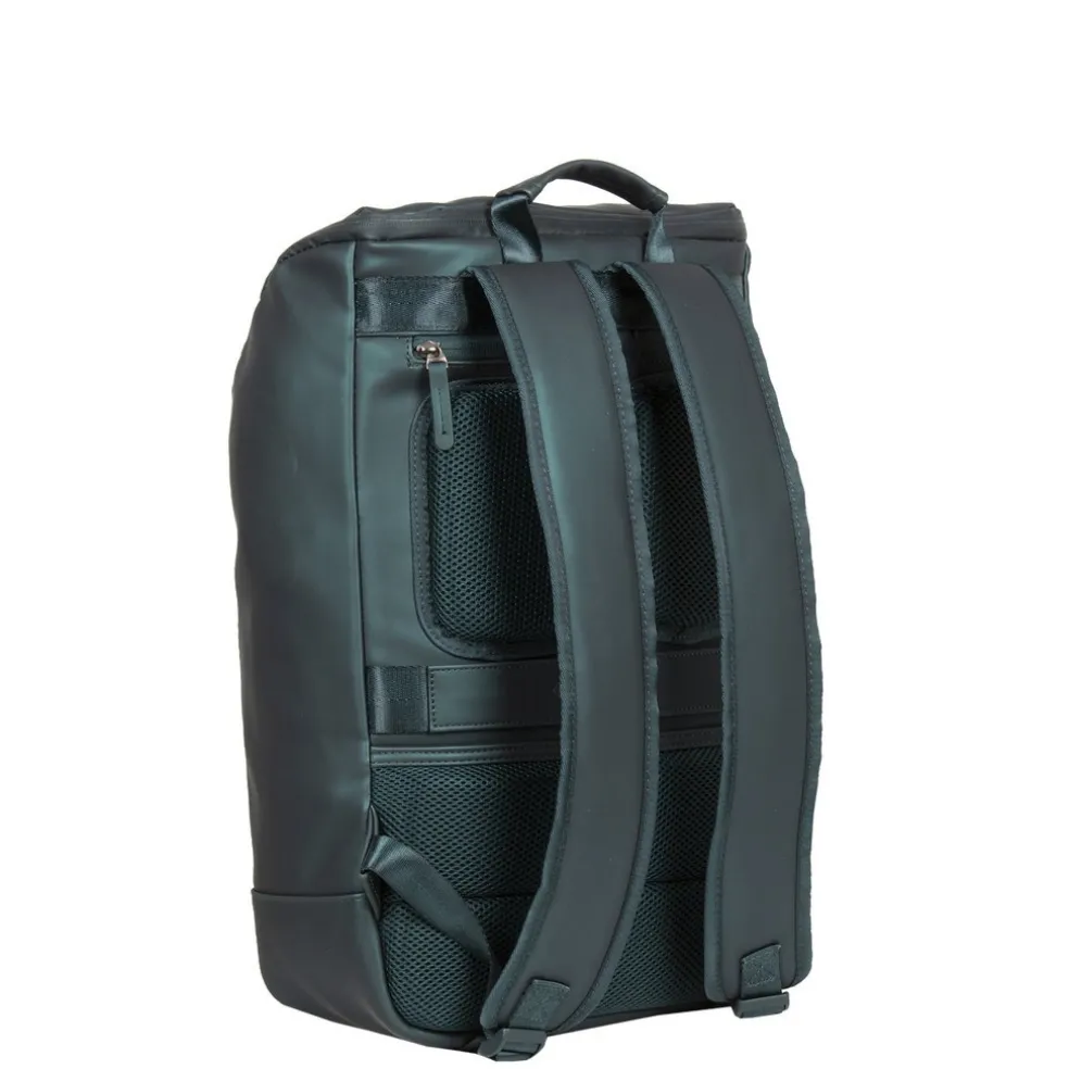 New Rebels ® Harper - Rucksack - Laptoptasche- 18 Liter - Dunkelgrün - Metallic