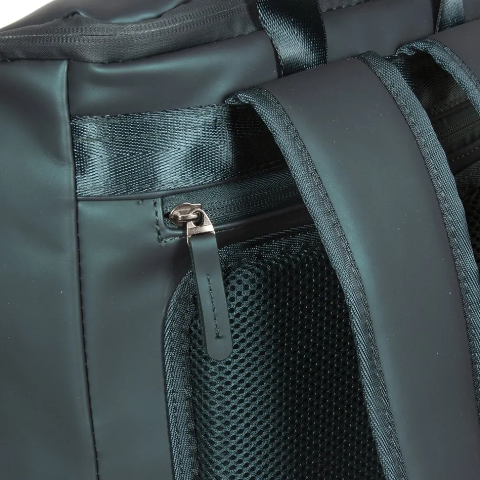 New Rebels ® Harper - Rucksack - Laptoptasche- 18 Liter - Dunkelgrün - Metallic