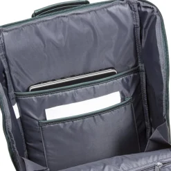New Rebels ® Harper - Rucksack - Laptoptasche- 18 Liter - Dunkelgrün - Metallic