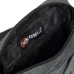 New Rebels ® Heaven Small Mit Überschlag Schwarz IV | Umhängetasche