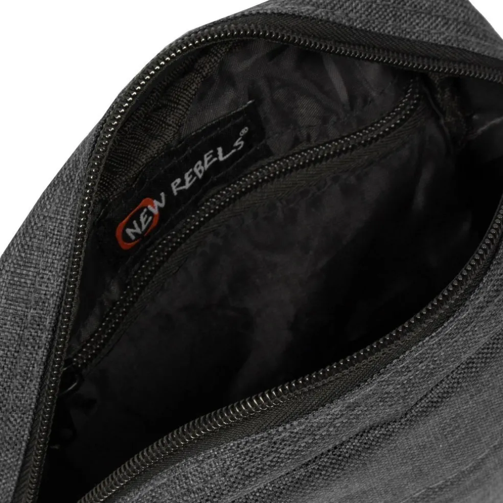New Rebels ® Heaven Top Zip Schwarz V | Umhängetasche