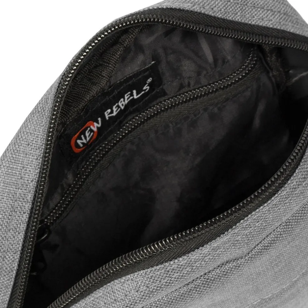 New Rebels ® Heaven Top Zip Anthrazit V | Umhängetasche