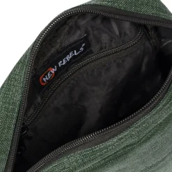 New Rebels ® Heaven Top Zip Dunkelgrün V | Umhängetasche