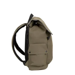 New Rebels ® Mart - Pu - Laptop - Rucksack - Wasserfest - OlIVgrün