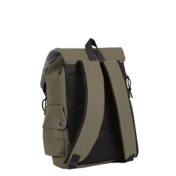 New Rebels ® Mart - Pu - Laptop - Rucksack - Wasserfest - OlIVgrün