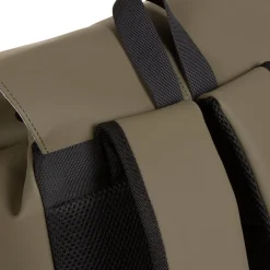 New Rebels ® Mart - Pu - Laptop - Rucksack - Wasserfest - OlIVgrün