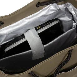 New Rebels ® Mart - Pu - Laptop - Rucksack - Wasserfest - OlIVgrün
