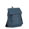 New Rebels ® Mart - Pu - Laptop - Rucksack - Wasserfest - Marineblau