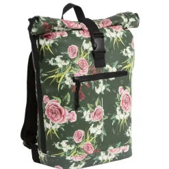 New Rebels ® Mart - Rolltop - Rucksack - Waterafstotend  - Flower Dark  - Large II
