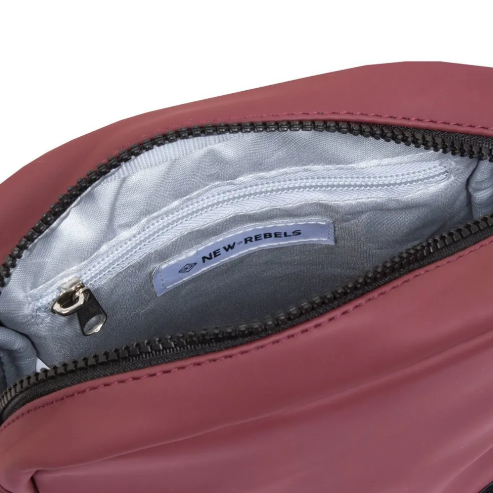 New Rebels ® Mart - Small - Mit Überschlag - Umhängetasche Bag - Crossbody Bag - Burgundy