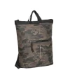New Rebels ® Mart - Top Zip - Wasserfest -  Rucksack - Laptop Bag 14Inch. - Shopper - Braun Camouflage