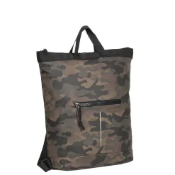 New Rebels ® Mart - Top Zip - Wasserfest -  Rucksack - Laptop Bag 14Inch. - Shopper - Braun Camouflage