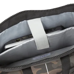 New Rebels ® Mart - Top Zip - Wasserfest -  Rucksack - Laptop Bag 14Inch. - Shopper - Braun Camouflage