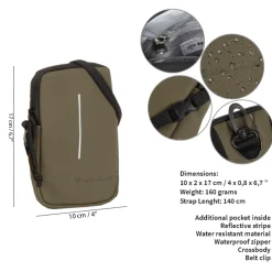 New Rebels ® Mart - Wasserabweisend - Handytasche - OlIVgrün