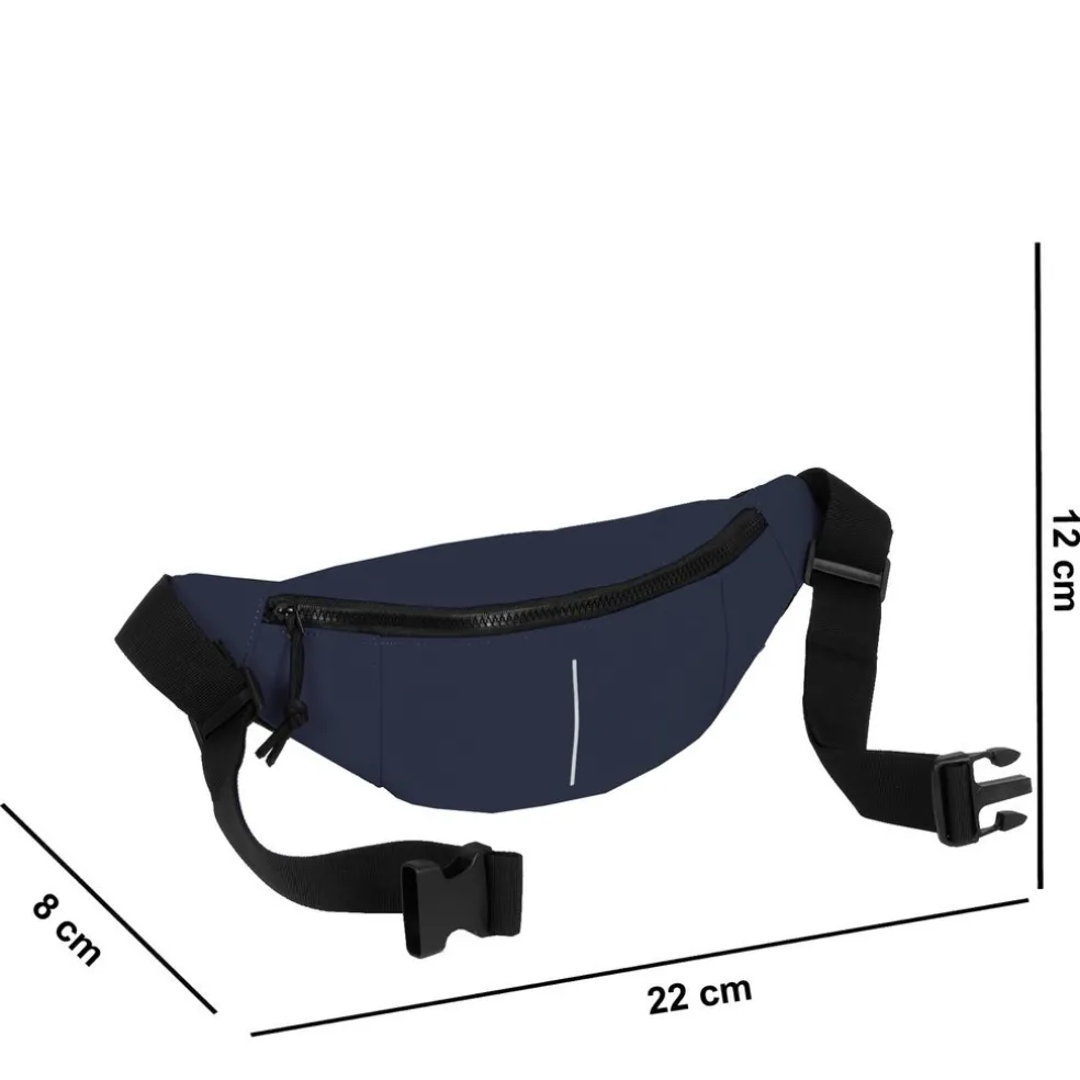 New Rebels ® Mart - Wasserabweisend - Bauchtasche - Marineblau