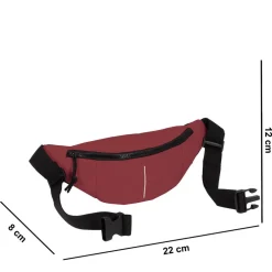 New Rebels ® Mart - Wasserabweisend - Bauchtasche - Burgundy