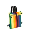 New Rebels ® Rainbow Rolltop Rucksack Mini 27X8X33Cm - Rainbow