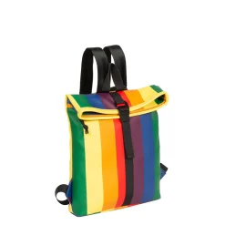 New Rebels ® Rainbow Rolltop Rucksack Mini 27X8X33Cm - Rainbow