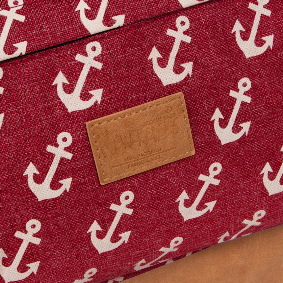 New Rebels ® Sealife Rucksack Burgundy