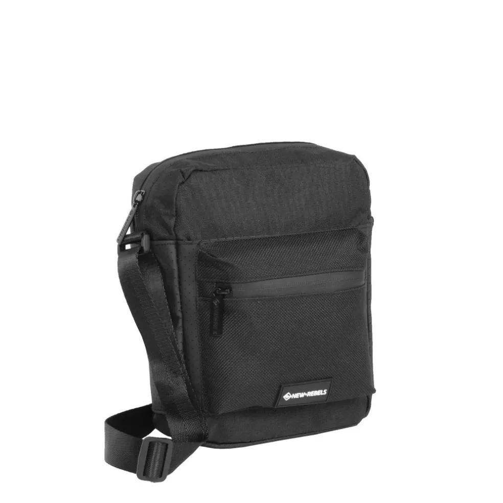 New Rebels ® Solar - Umhängetasche - Polyester - Schwarz
