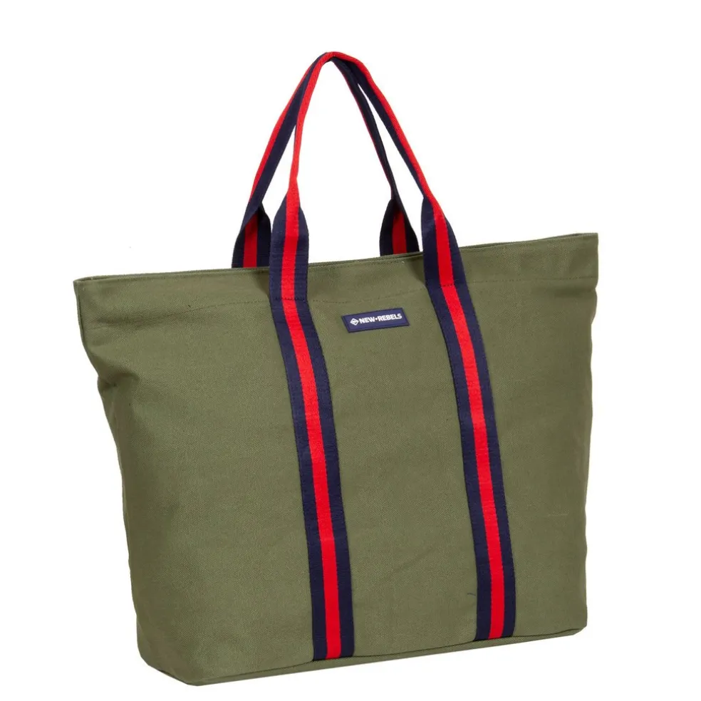 New Rebels ® Stan - Canvas - Shopper - OlIVgrün Grün
