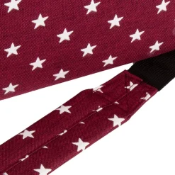 New Rebels ®  Star26 - Medium A4 Umhängetasche Mit Überschlag - Mit Stars - Burgundy